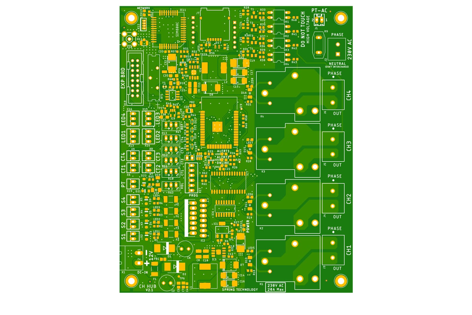 4-Channel PCB (Top View)